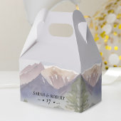 Gray Colorado Mountain Wedding Geschenkschachtel