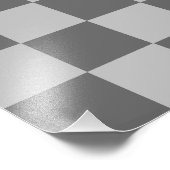 Gray Combination Classic Checkerboard von STaylor Fotodruck (Ecke)