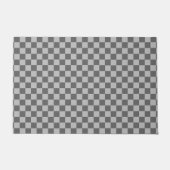 Gray Combination Classic Checkerboard von STaylor Fußmatte (Vorderseite)