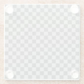 Gray Combination Classic Checkerboard von STaylor Glasuntersetzer (Rückseite)