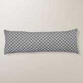 Gray Combination Classic Checkerboard von STaylor Seitenschläferkissen (Rückseite)