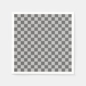 Gray Combination Classic Checkerboard von STaylor Serviette (Vorderseite)