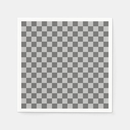 Gray Combination Classic Checkerboard von STaylor Serviette (Vorderseite)