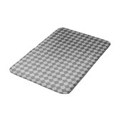 Gray Combination Diamond Pattern von Shirley Taylo Badematte (Schrägansicht)