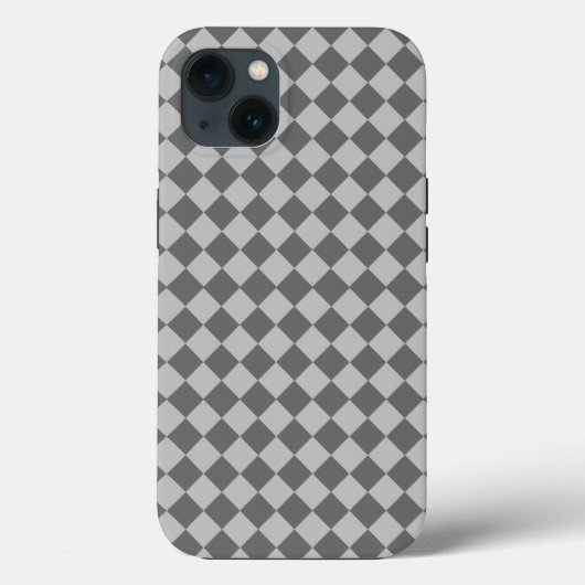 Gray Combination Diamond Pattern von Shirley Taylo Case-Mate iPhone Hülle (Rückseite)