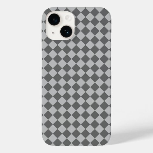 Gray Combination Diamond Pattern von Shirley Taylo Case-Mate iPhone Hülle (Rückseite)