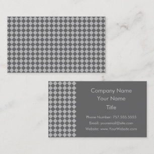 Gray Combination Diamond Pattern von Shirley Taylo Visitenkarte