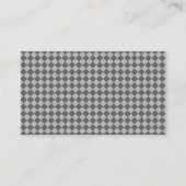 Gray Combination Diamond Pattern von Shirley Taylo Visitenkarte (Vorderseite)