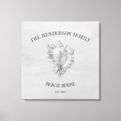 Gray Conch Muschel Canvas Print Leinwanddruck (Vorderseite)