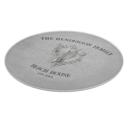 Gray Conch Muschel Cutting Board Schneidebrett (Ecke)