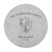 Gray Conch Muschel Cutting Board Schneidebrett (Vorderseite)