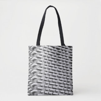 Gray concrete building tasche