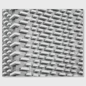 GRAY CONCRETE GEBÄUDE GESCHENKPAPIER (Flach)