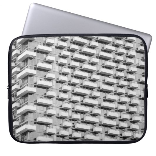 GRAY CONCRETE GEBÄUDE LAPTOPSCHUTZHÜLLE (Vorderseite)