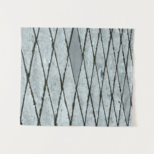 Gray concrete pavement wandteppich (Vorderseite (Horizontal))