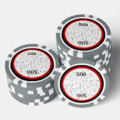 Gray Confetti Pokerchips (Stapel)