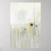 Gray Contemporary Elegant Abstract Art Poster (Vorne)