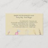 Gray Cook Koch Aquarell Backutensien Bäckerei Visitenkarte (Rückseite)