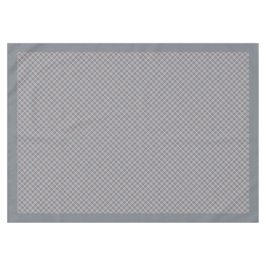 Gray Coral Peach Tableclout zum Abendessen Tischdecke (Vorderseite (Horizontal))