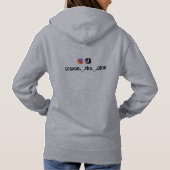 Gray Crayon Dino Hoodie (Rückseite)