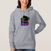 Gray Crayon Dino Hoodie (Vorderseite)