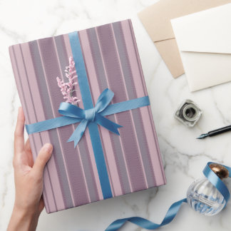 Gray Crimson Chevron Stripes Geschenkpapier