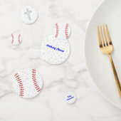 Gray Cross Baseball Baby Dedication Party  Konfetti (Gruppe)