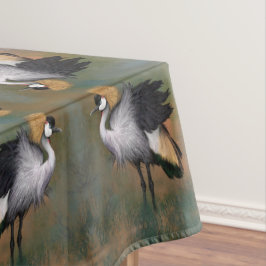 Gray Crowne Crane Tablecloth Tischdecke