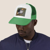 Gray Crowned Crane Bird Trucker Hat Truckerkappe (Beispiel)