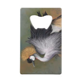 Gray Crowned Crane Bottle Opener Geldbeutel Flaschenöffner (Rückseite)