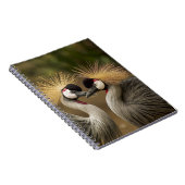 Gray Crowned Crane Notizblock (Rechte Seite)
