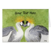 Gray Crowned Cranes (Vorderseite (Horizontal))