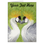 Gray Crowned Cranes (Vorne)