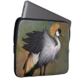 Gray Crowny Crane Bird Laptop Sleeve (Vorne Rechts)