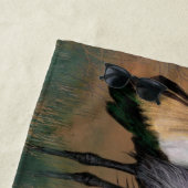 Gray Crowny Cranes Bird Beach Handtuch (Beispiel)