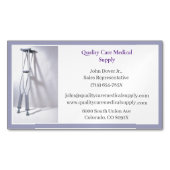 Gray Crutches Senior Care Equipment Medical Magnetische Visitenkarte (Vorderseite)