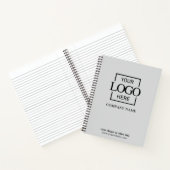 Gray Custom Business Logo Promotional Branding Notizblock (Innenseite)