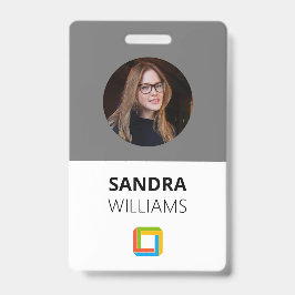 Gray Custom Employee ID für Unternehmen Ausweis