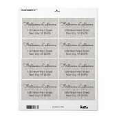 Gray Custom Stylish Elegant Typografy Script (Vorne)