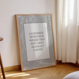 Gray Customizing Dieses Poster Abstrakte Hochzeits