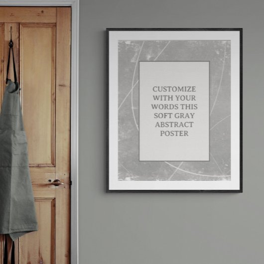 Gray Customizing Dieses Poster Abstrakte Hochzeits