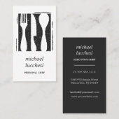 Gray Cutlery | Koch Catering Bäckerei Restaurant Visitenkarte (Vorne/Hinten)