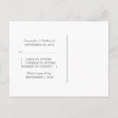 Gray D20 Dice Response Postkarte (Rückseite)