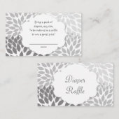 Gray Dahlia Diaper Gewinnspiel, U CUSTOMIZE IT! Begleitkarte (Vorne/Hinten)