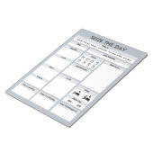 Gray Daily Planner | ADHD Productivity Planner Notizblock (angewinkelt)