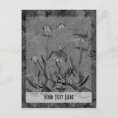 Gray Daisies Floral individuell anpassbare Postkar Postkarte (Vorderseite)