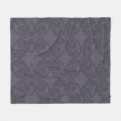 Gray Damask Bows Fleecedecke (Vorderseite (Horizontal))