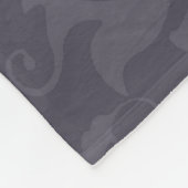 Gray Damask Bows Fleecedecke (Ecke)