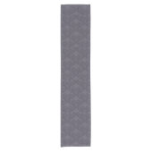 Gray Damask Bows Kurzer Tischläufer (Vorderseite)