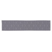 Gray Damask Bows Kurzer Tischläufer (Horizontal)